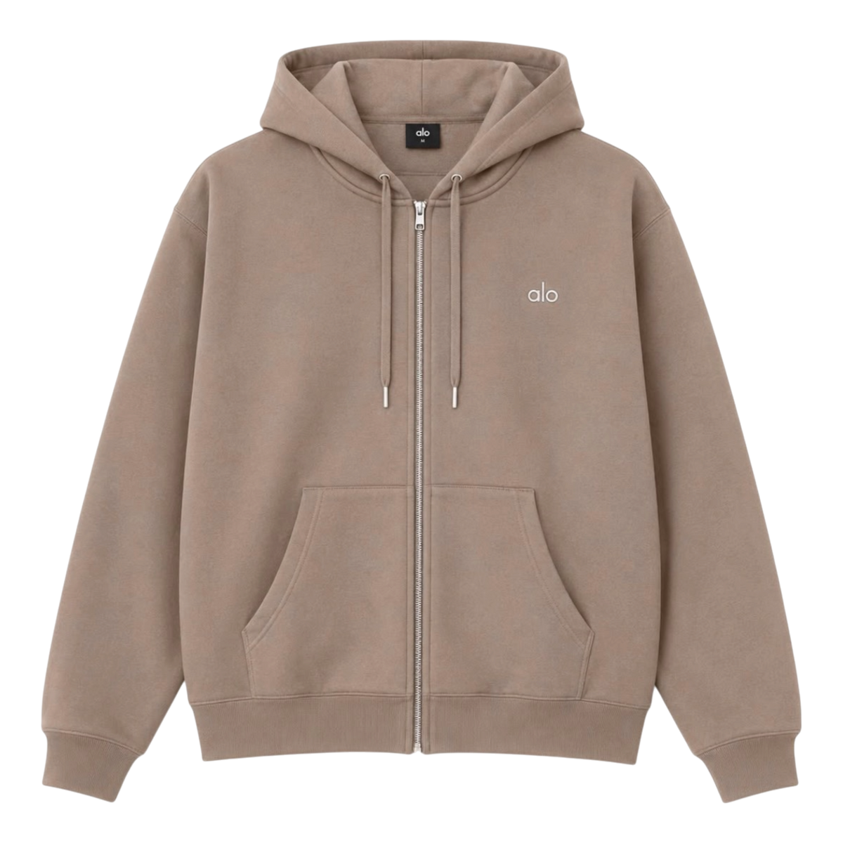ALO ZIP HOODIE BROWN