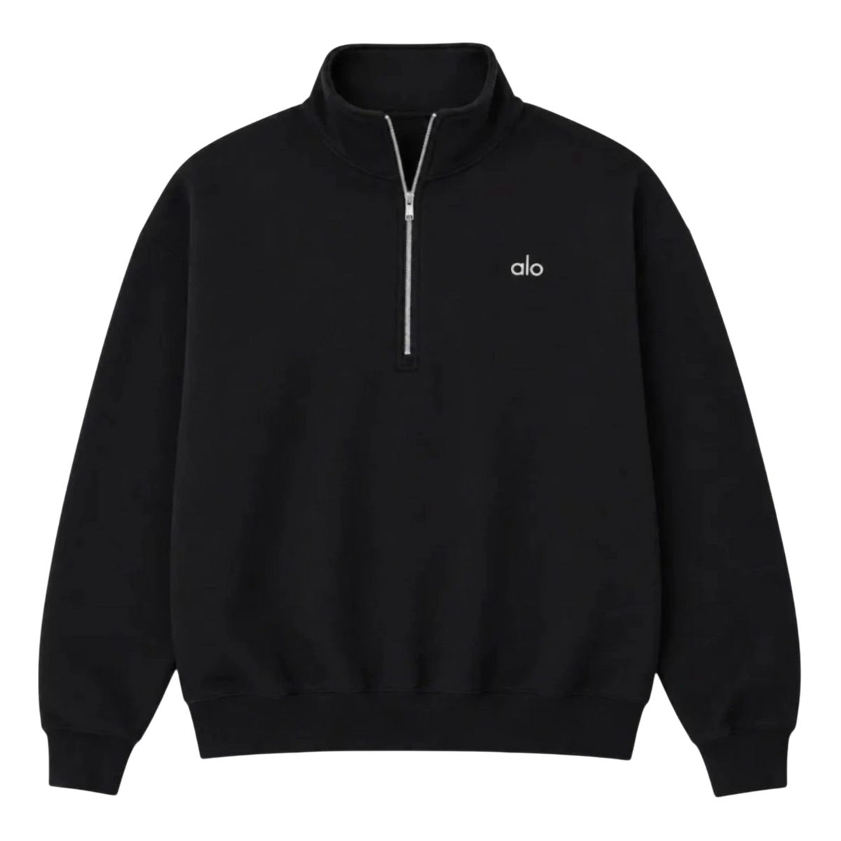 ALO QUARTER ZIP BLACK