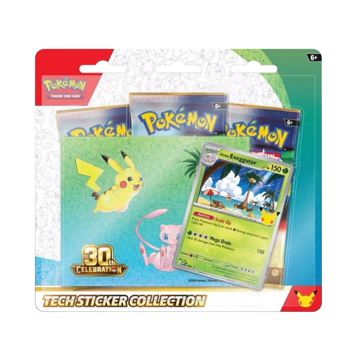 POKEMON TCG TECH STICKER COLLECTION “EXEGGUTOR” 30 ANNIVERSARY